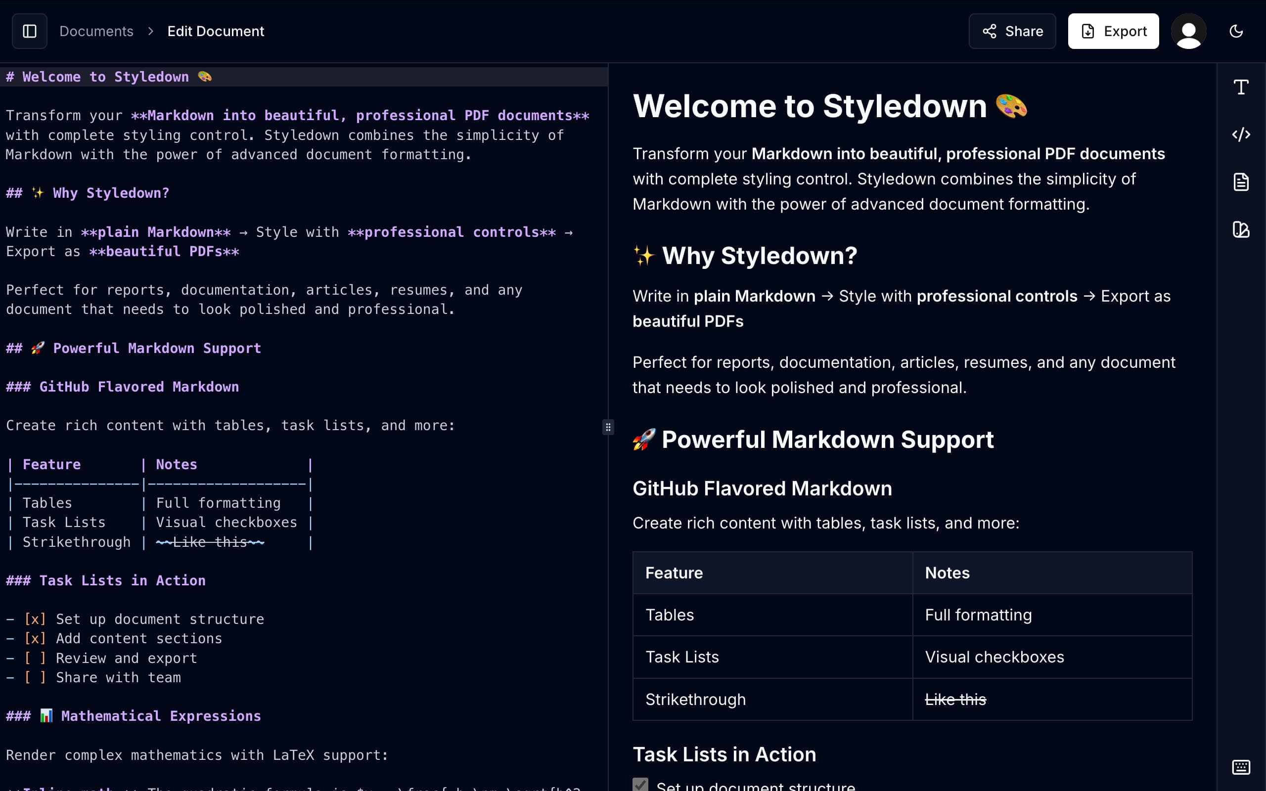 Styledown platform preview